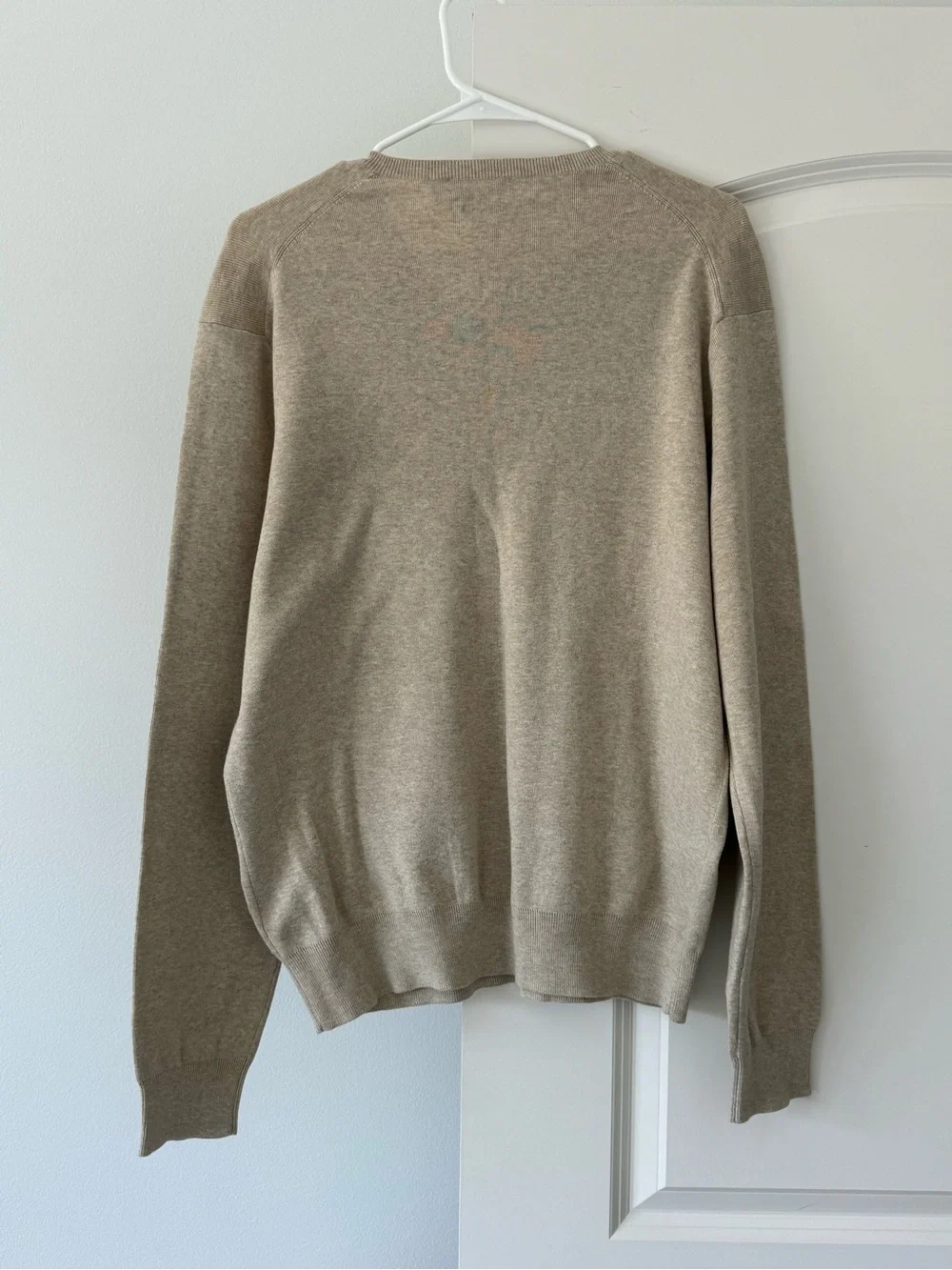 Ralph Lauren Men’s V-Neck Sweater in Taupe